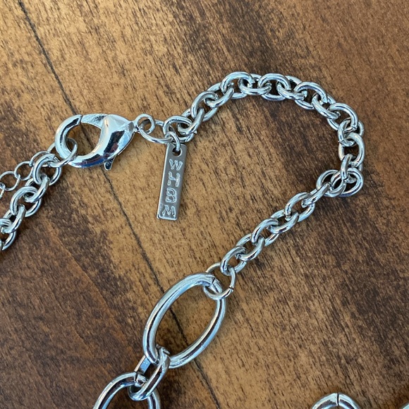 WHBM Silver & Pearl Long Necklace - Picture 4 of 5